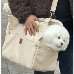 Portable Dog Bag Pet Cat Shoulder Handbag Car Seat bed safety belt Travel Canvas fabric Dogs carrier Chihuahua Dog Supplies