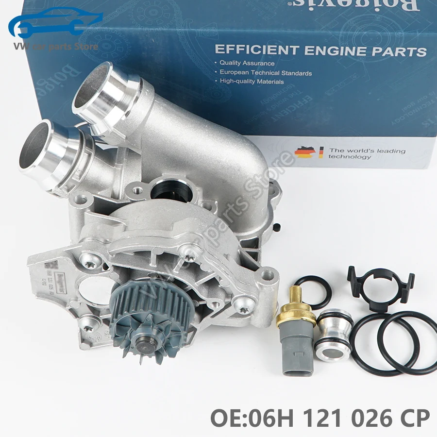 06H121026 All Aluminum EA888 GEN2 Water Pump For A3A4A5Q5 Golf MK6 GTI B7 Tiguan CC Scirocco Jetta 06H 121 026 CP