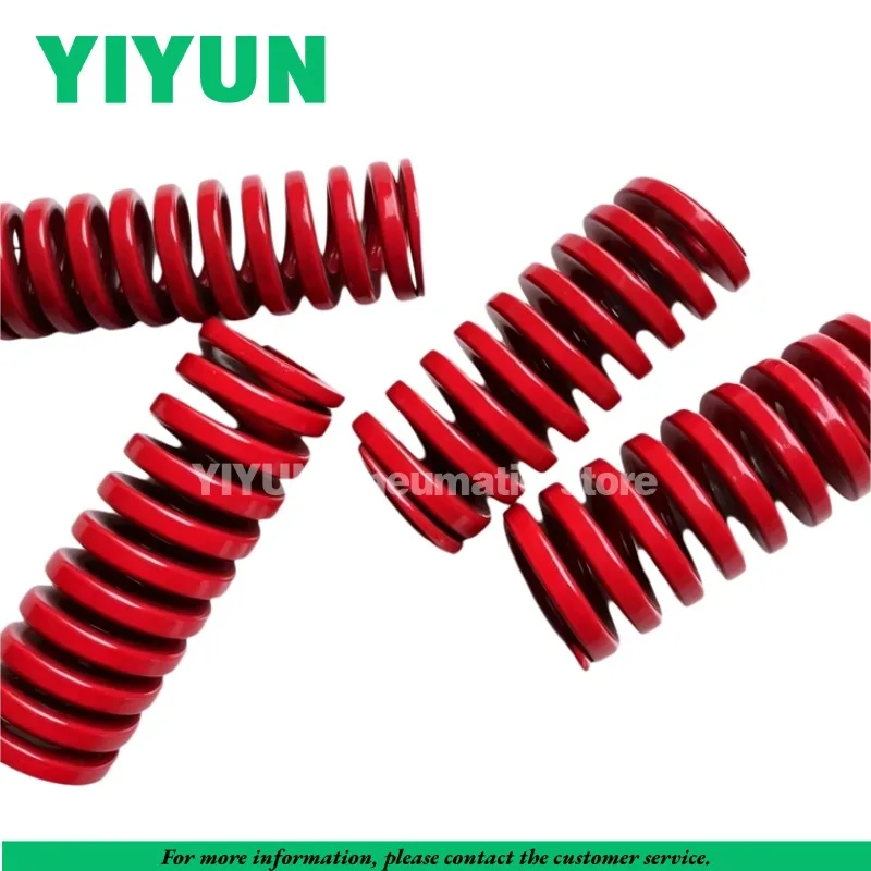 4pcs Red Die Compression Spring 65Mn Steel TM Medium Load for Industrial Mould Spring OD 8 10 12 14 16 18 20 22 25mm