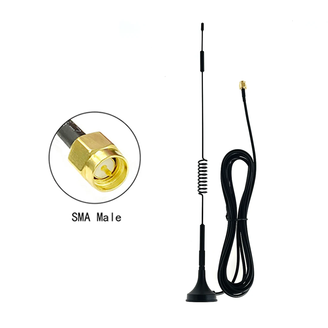 

1pc 4G LTE 3G CDMA GPRS GSM Sucker Antenna 10dbi High Gain 3m Extension Cable SMA/CRC9/TS9 Connector