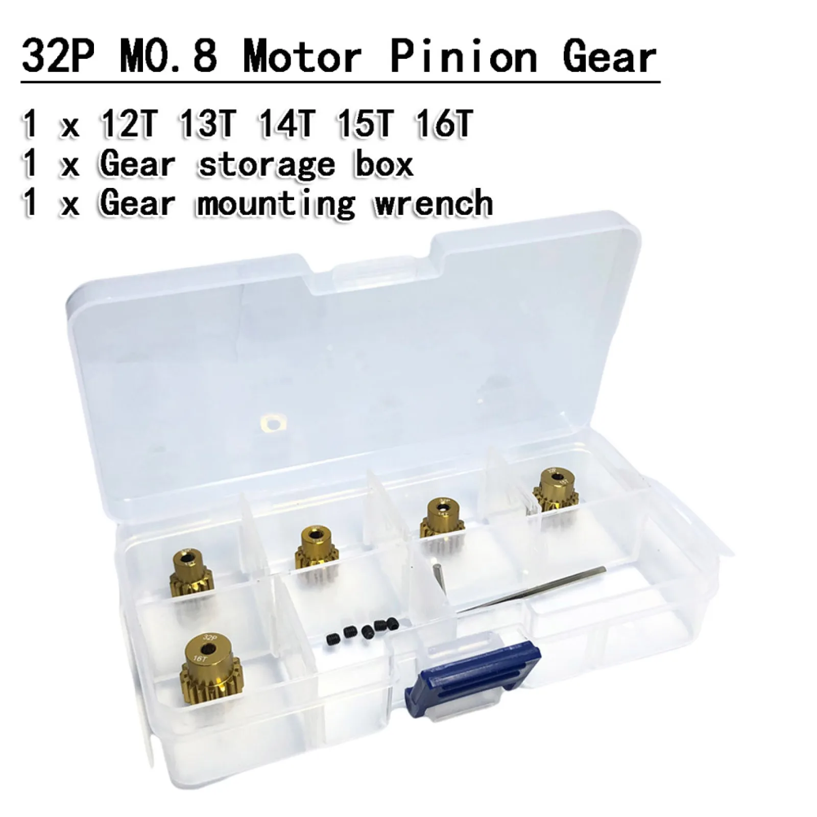 مقاومة للاهتراء 12T-16T/16T-20T اختياري جودة عالية الألومنيوم والعتاد المسمار ث/وجع ل 1/10 RC سيارة نحى فرش السيارات