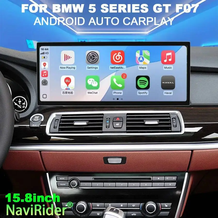 

15,8-дюймовый автомобильный радиоприемник для BMW 5 серии GT F07 2010-2017, Android 15, экран, автомагнитола, CarPlay, навигация, видеоплеер, головное устройство, 4G