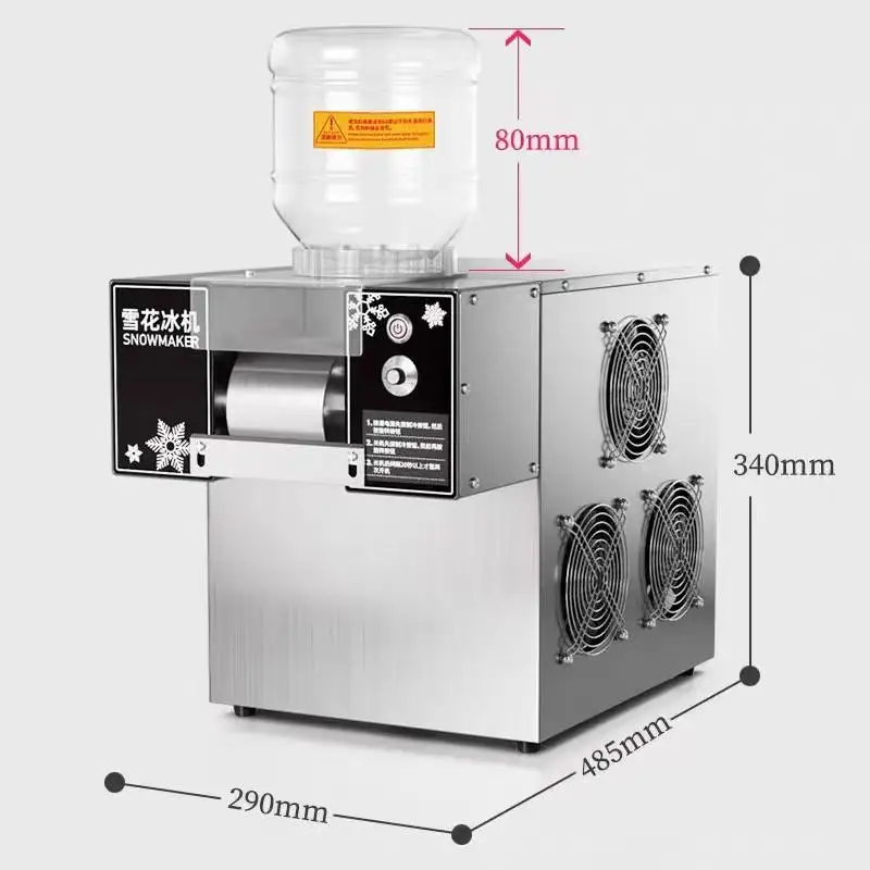 Bingsu-Machine à raser la glace, refroidie par air, facile à utiliser, jus coréen, lait glacé, neige