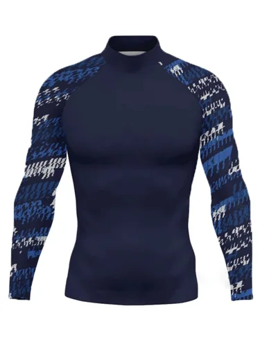 Imagen 1 del producto Camisa de natación de playa con protección solar para hombre Camisa de surf de secado rápido UPF 50+ Camisa de manga larga Rashguard