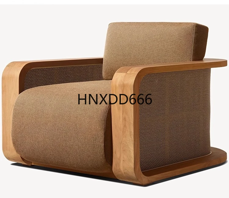 

Outdoor teak sofa coffee table waterproof and sunscreen