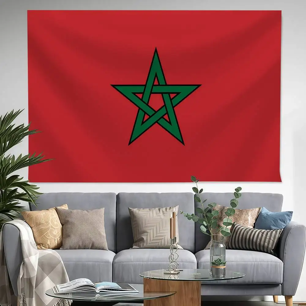 

Luxury Morocco Flag 150x200cm 60x90cm Flag Decoration Outdoor Picnic Party Home Camping Party Art Hanging Banner