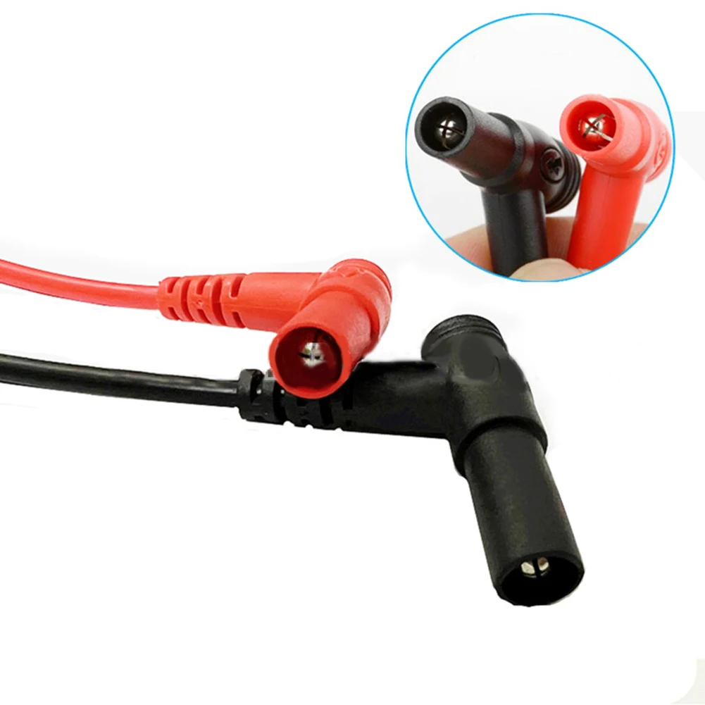 Electrical Test Line Test Cable Connector Red Black Color For Power Supplies 35mm Small Tip 4mm Connector 90cm Length