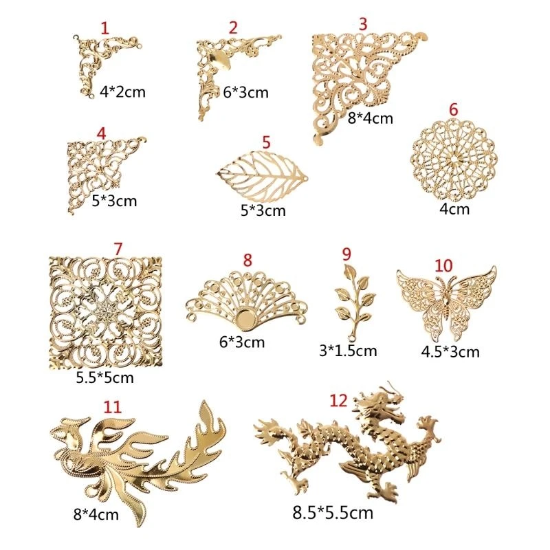 Nice Gold for Butterfly Dragon Leaves Resin Product Fillings Thin Copper Fillings Epoxy Resin Mold for DIY Art Craft
