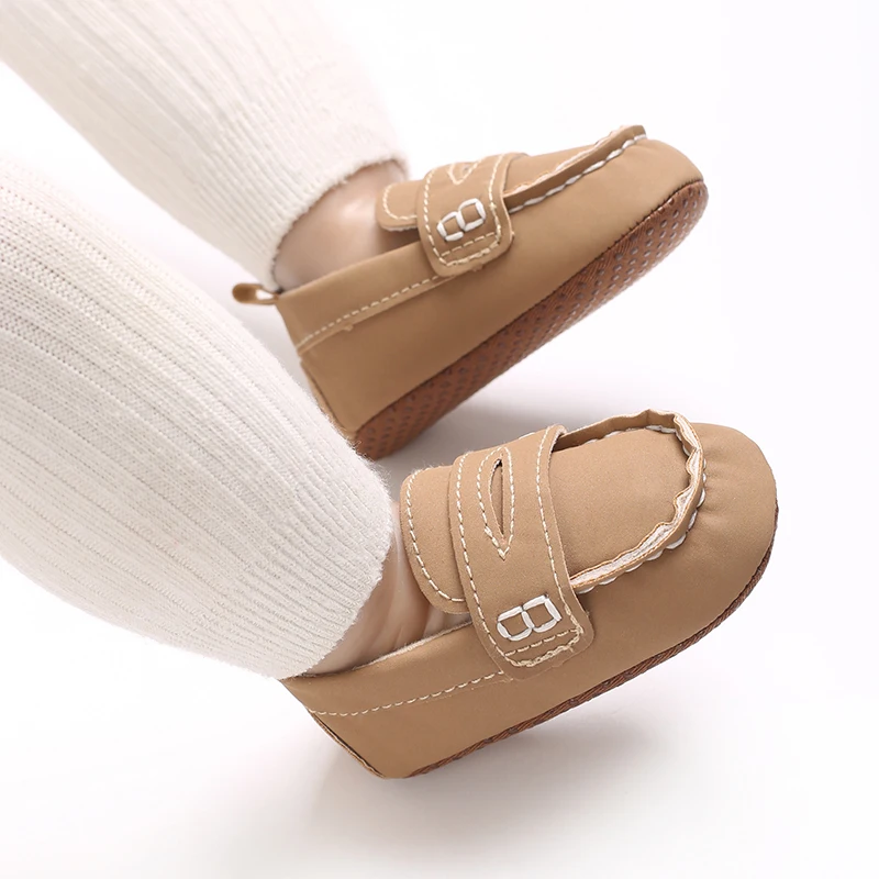 Einfarbige, lässige Baby-Wanderschuhe mit weicher Sohle, geeignet für Säuglinge und Kleinkinder im Alter von 0–1 Jahren, Bohnenschuhe und Vorfußschuhe – Detail 21