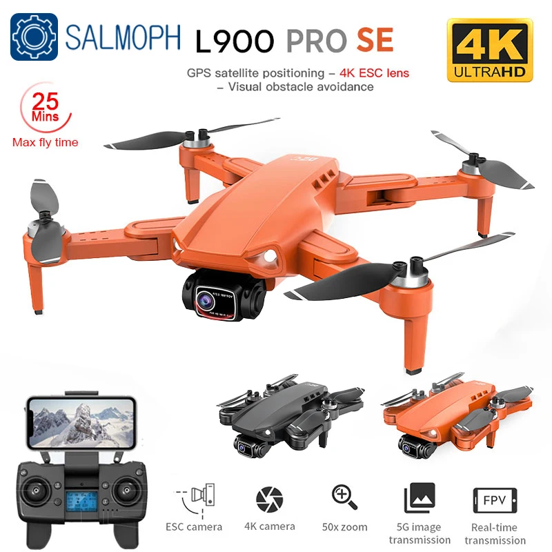 L900 Pro SE Mini Drone 4K Professional With HD Camera 5G WIFI GPS FPV Brushless Motor Optical flow Dual ModeRC Quadcopter Dron