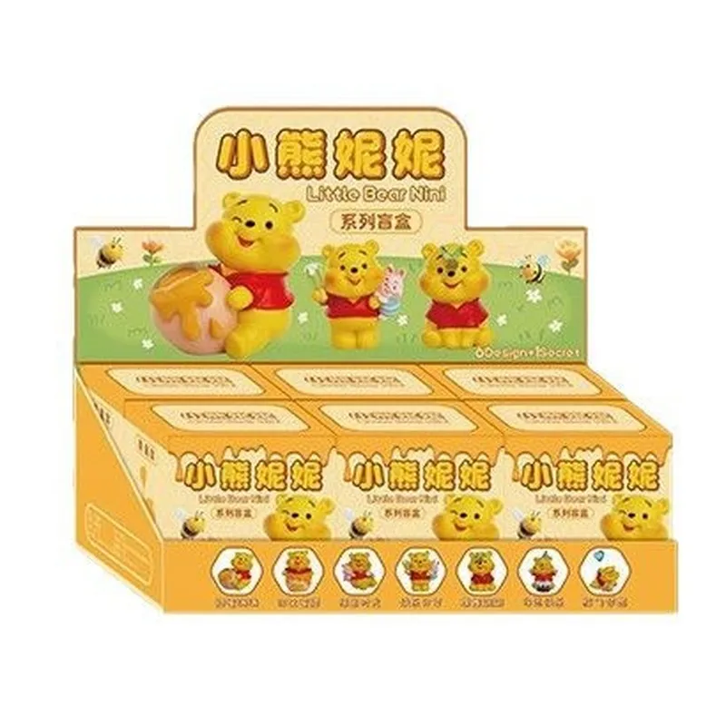 جديد الدب الصغير نيني القطيفة صندوق أعمى الكرتون لطيف ويني ذا بوه دمية الديكور الطلاب مفاجأة هدية صغيرة هدية عيد ميلاد #6