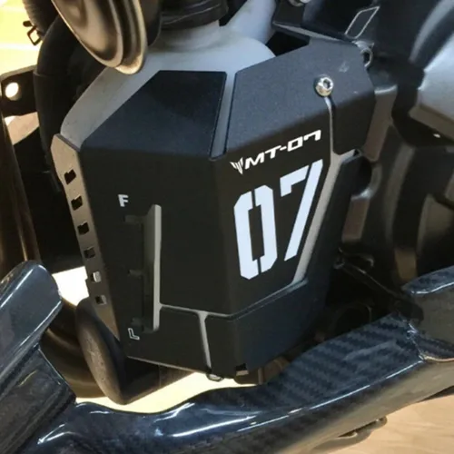 Para Yamaha MT07 FZ07 MT-07 2014 - 2019 2020 2021 2022 2023 2024 2025 2026 2027 protector de radiador cubierta protectora de tanque de recuperación de refrigerante
