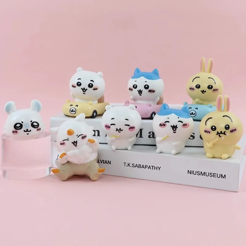 Chiikawa Blind Box  Eating Self-mockery Bear Blind Box Mocking Bear Usachi Yiikawa Car Decorations Figure Room Holiday Gift Toys
