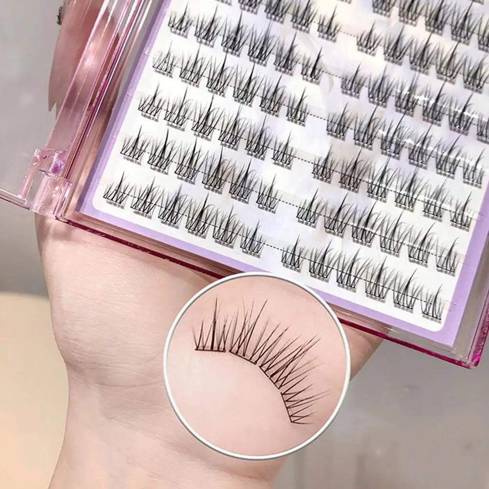 ขนตาปลอมแบบไม่มีกาวแบบธรรมชาติ ขนตาแบบติดด้วยตนเองความจุขนาดใหญ่ สวมใส่ง่าย ขยายดวงตาสำหรับผู้เริ่มต้น ﻿