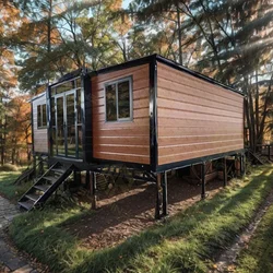 Dom modułowy Tiny Container Home Babcia Flat Expandable 2 3 Sypialnia Prefabrykowany dom kontenerowy 20 stóp Luksusowy dom Australia