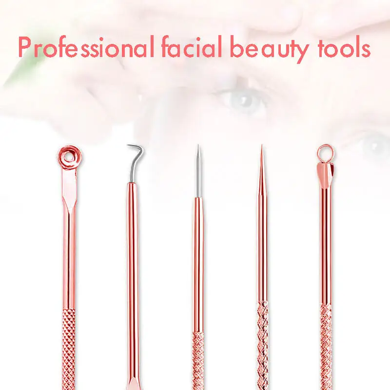 4 قطعة/المجموعة النقاط السوداء الأنظف الإبر حب الشباب العيب مزيل البثرة النازع العناية بالبشرة أداة إزالة الرؤوس السوداء الفولاذ المقاوم للصدأ #3