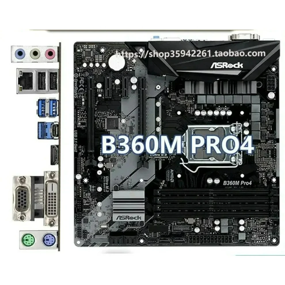 Used For ASRock B360 B360M B365M H370 PRO4 PERFORMANCE GAMING K4 main board   (store code: 0762)