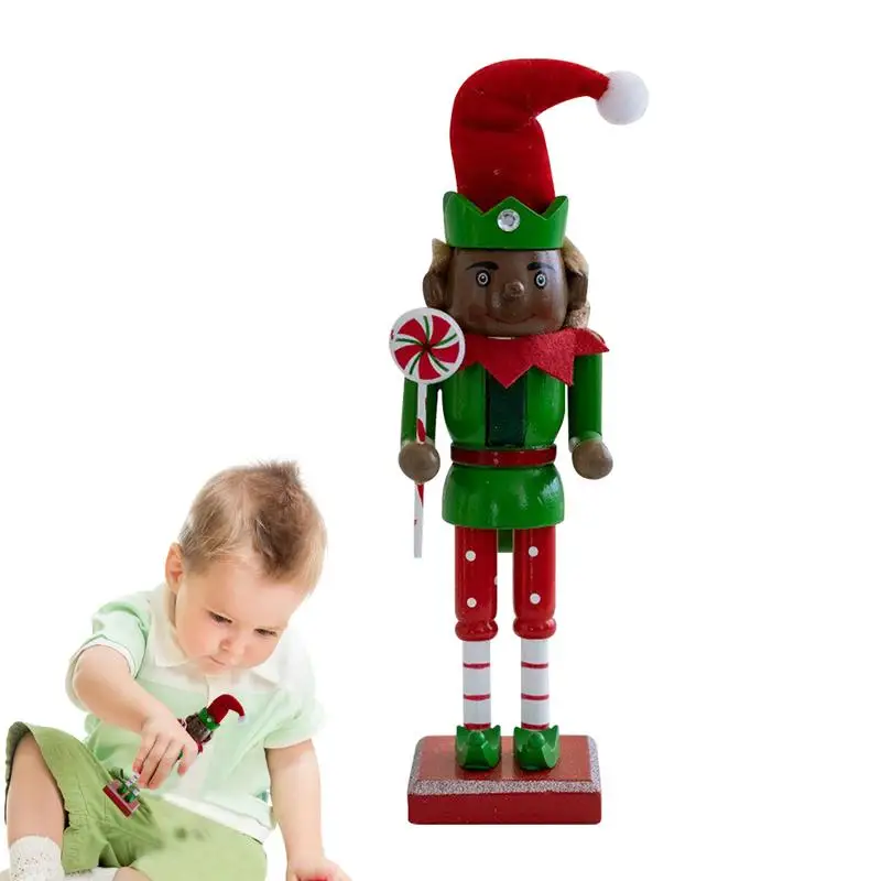 

Christmas Ornaments Nutcracker Santa Soldier Nutcracker Festive Christmas Figures Decorative Tabletop Figurine Holiday