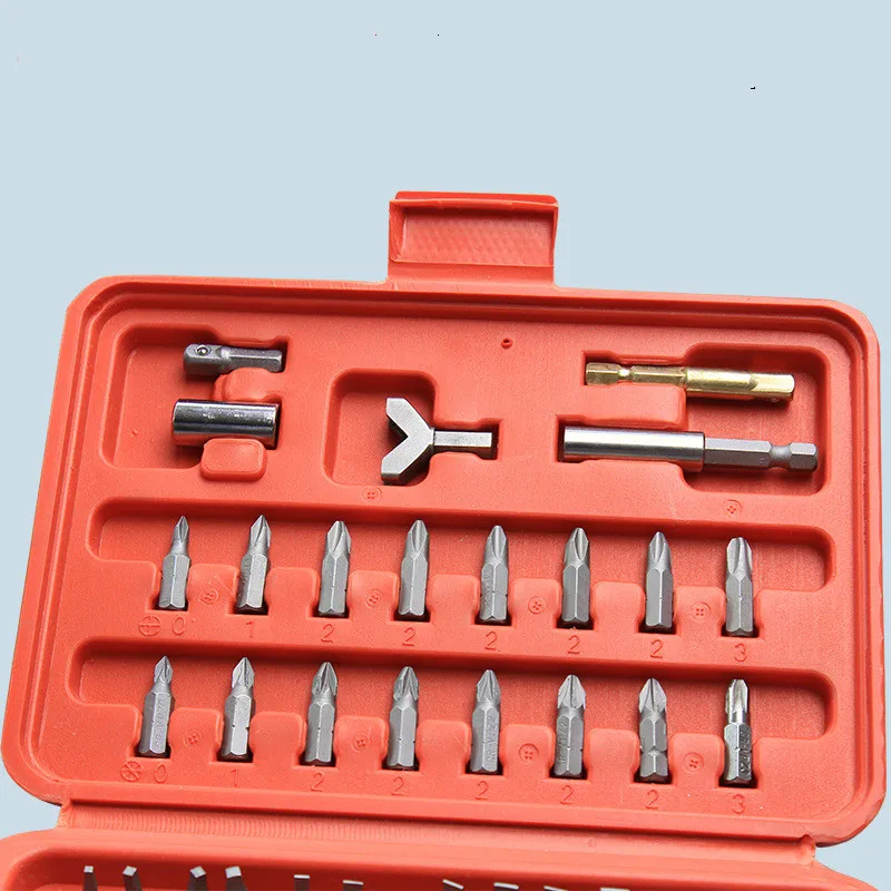 100pcs Screwdriver Bit Set Security Chrome Vanadium CR-V Steel Hex Key Phillips Slotted Tri-Wing Repair Hand Tool Kit
