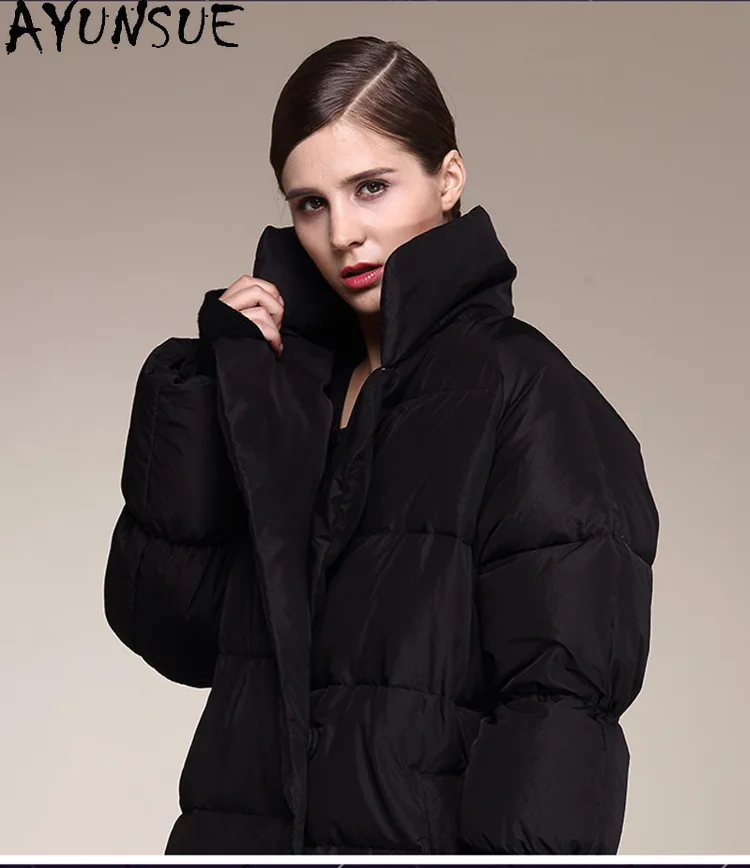 AYUNSUE jaket Puffer bulu angsa wanita, mantel panjang ukuran besar kualitas tinggi pakaian luar musim dingin hangat куртка куртка