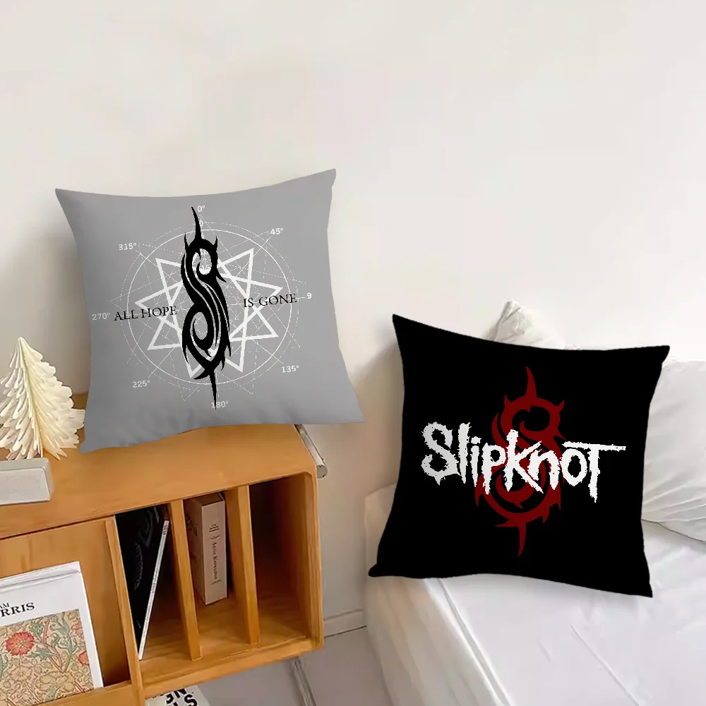 Rock Band S-Slipknots Live at msg Pillow Case Sofa Living Room Headboard Bedroom Backrest Cushion Square Cushion Nap Time