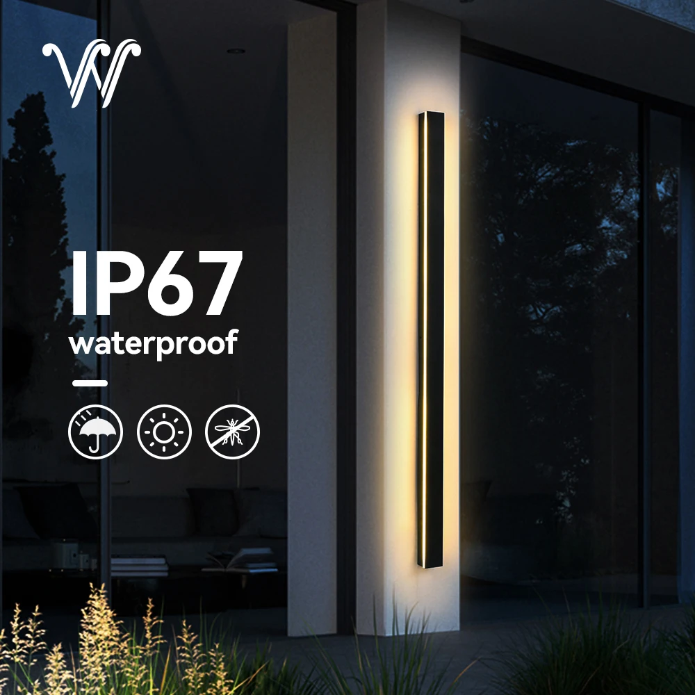 Led Wall Light Outdoor Waterproof IP65 AC85-265V Wall Sconce Lamp for Garden Porch Light Bedroom Bedside Interior Wall Lights