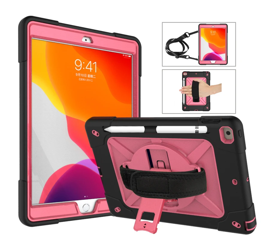 

Case for iPad Pro 11 2022 2021 2020 2018 Heavy Duty Shockproof Kid Safe Stand Tablet Cover For iPad Air 4 5 10.9"2022 Pen Holder