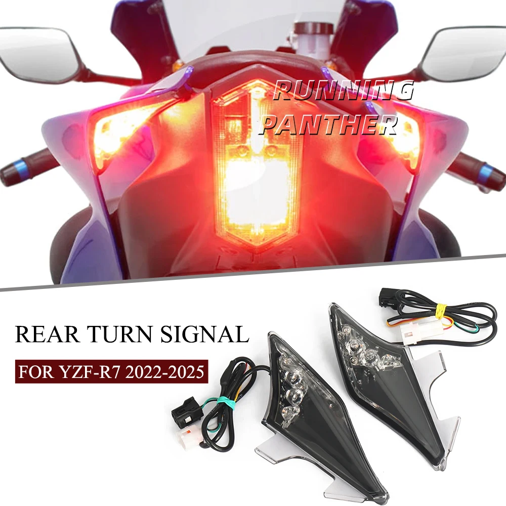 

FOR YZF R7 2022 2023 2024 2025 New Motorcycle Modified parts LED brake lights integrated with turn signal lights