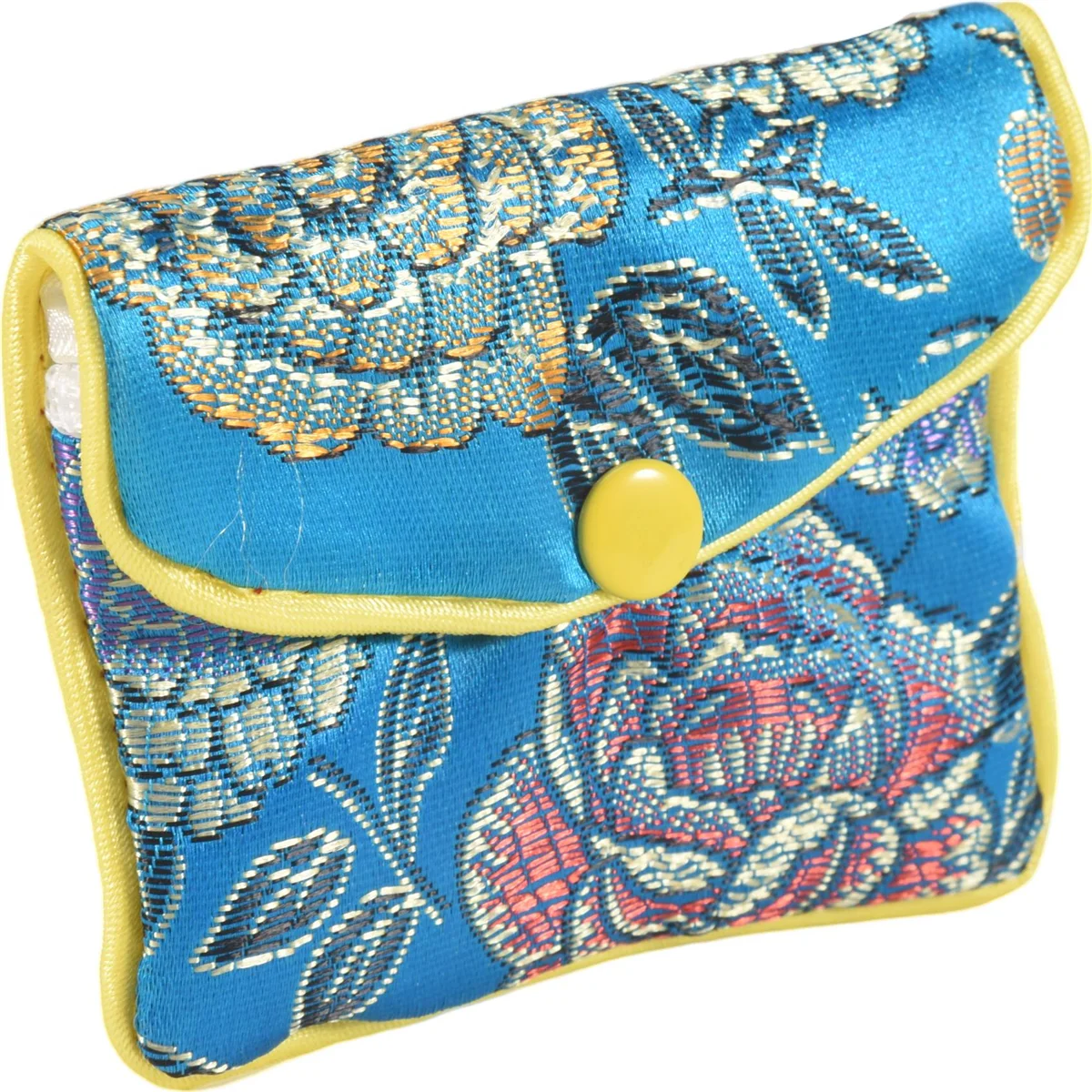 

A07I 12-Piece Jewelry Silk Purse Bag Brocade Embroidery Bag Gift Bag, Various Colors
