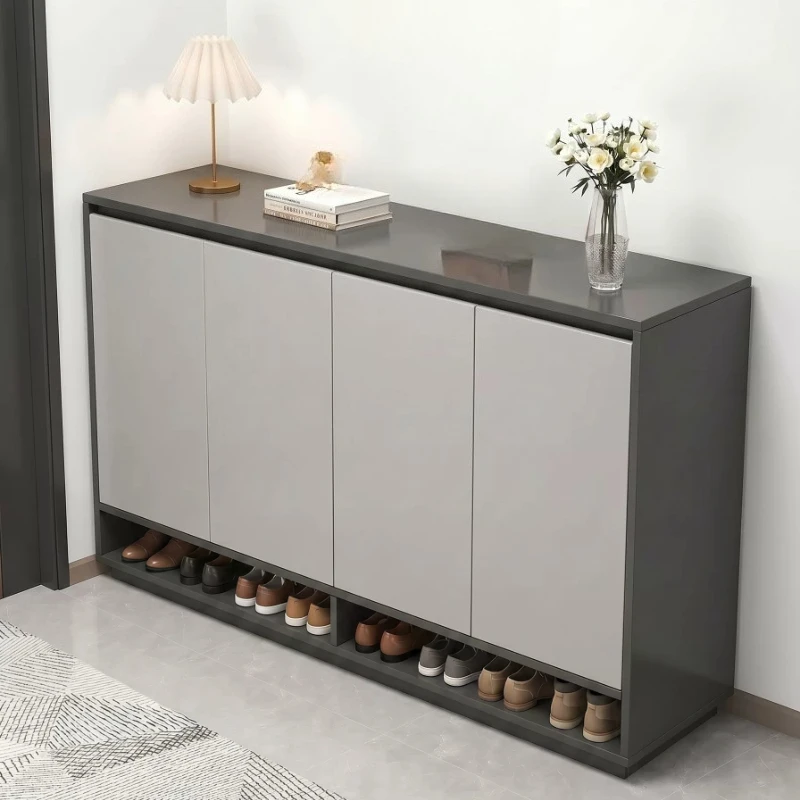 Living Room Large Capacity Wooden Shoe Cabinet Comfortable Shoe Cabinet Cabinet Storage Zapatero Madera Entrance Furniture