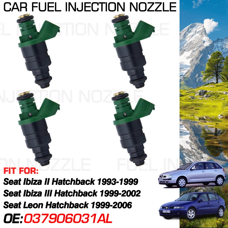 for Seat Ibiza Mk2 II MK3 III Hatch 1993-2002 Seat Leon Mk1 I 1M Hatch 1999-2006 Car Fuel Injectors Nozzle Injection 037906031AL