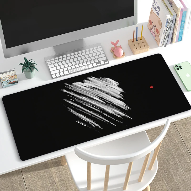 Ink Painting Art MousePad Black White Large Rubber Keyboard Mousepad Desk Mat Chinese Style Gaming Accessories Mouse Pad for LOL