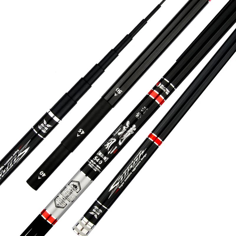 

28/19 Tune 3.6M-7.2M Stream Rod Hand Pole 46T Carbon Fishing Stick Telescopic Wedkarstwo Olta Short Sections Carp Fishing Cane