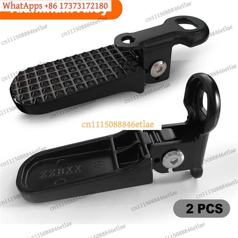 k3  Rear Passenger Foot Pegs for E-Bike/MTB Foldable Anti-Slip Rubber 100kg Load Rated EN 14766 Compliant Not Crank Pedals