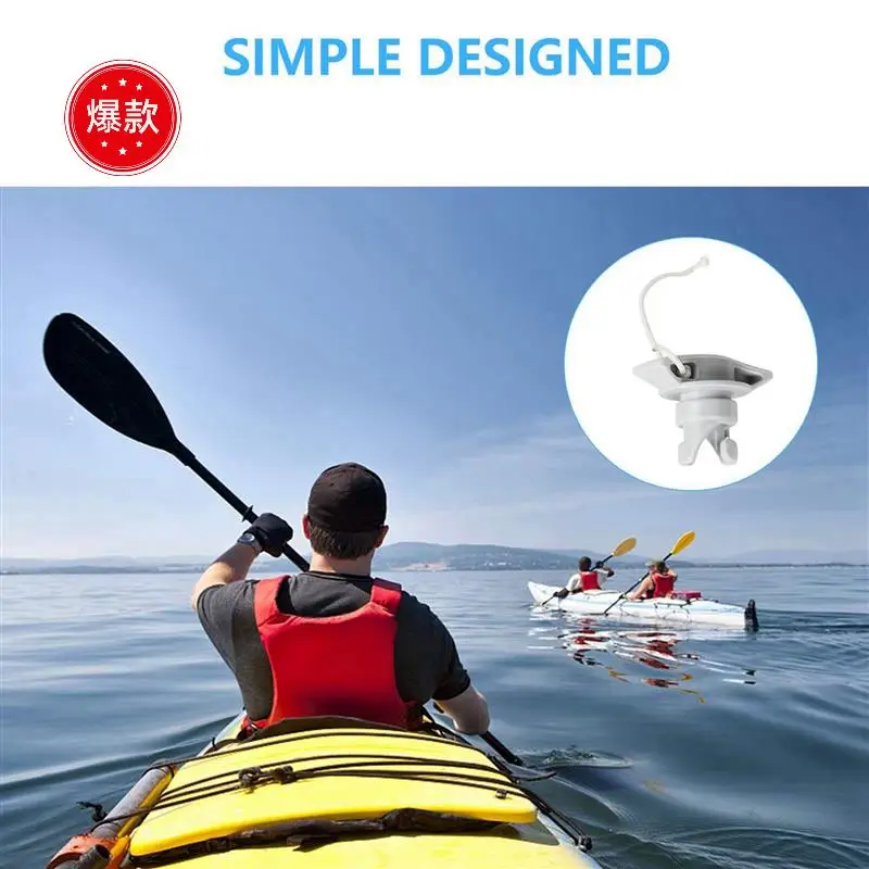 

8Pcs Inflatable Raft Valves Lids Cap Dinghy Valves Plug Boat Accessories