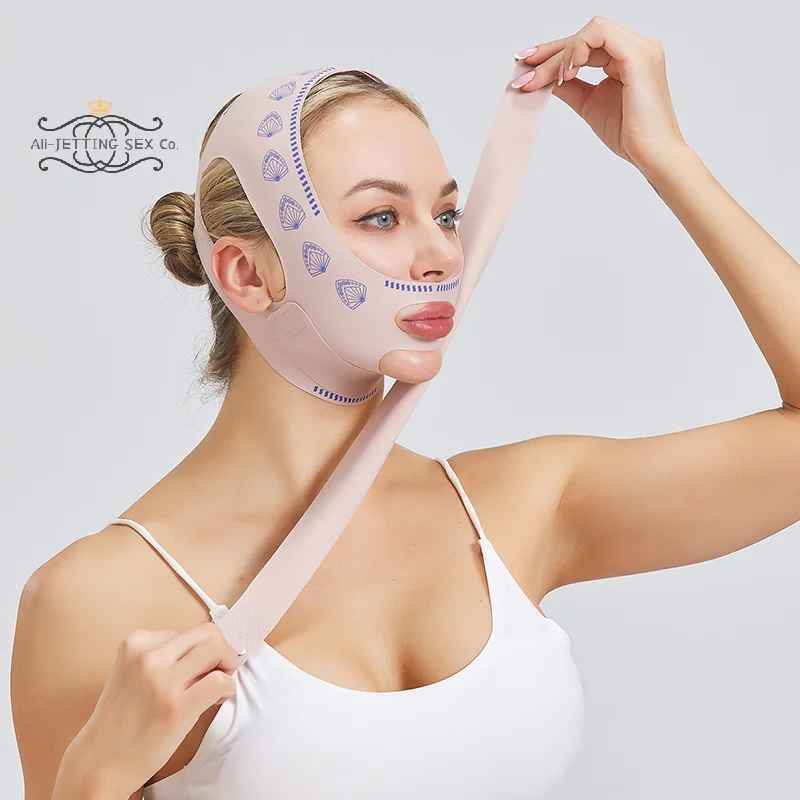 Vendaje adelgazante para barbilla y mejilla para mujer, cinturón de realce, línea en V, moldeador de cara, correa antiarrugas, herramientas de belleza para el cuidado de la piel
