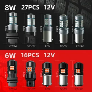 Bremsstopp rote LED -Blubs, kein Fehler für BMW 3, E90, E91, F30, F80, F31, 335d, 330i, 325i, 320d, 316i, 318d, 328i, 2pcs. 8 Hauptverkäufe BMW 320i LED Lantern - №2