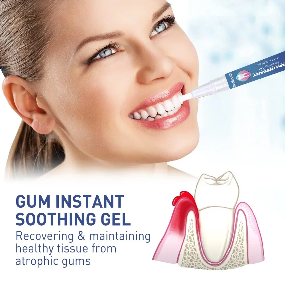 4ml Gum Soothing Gel Relieves Gum Pain Whitening Teeth Stains Tools Essence Dental Hygiene Toothpaste Removes Cleaning