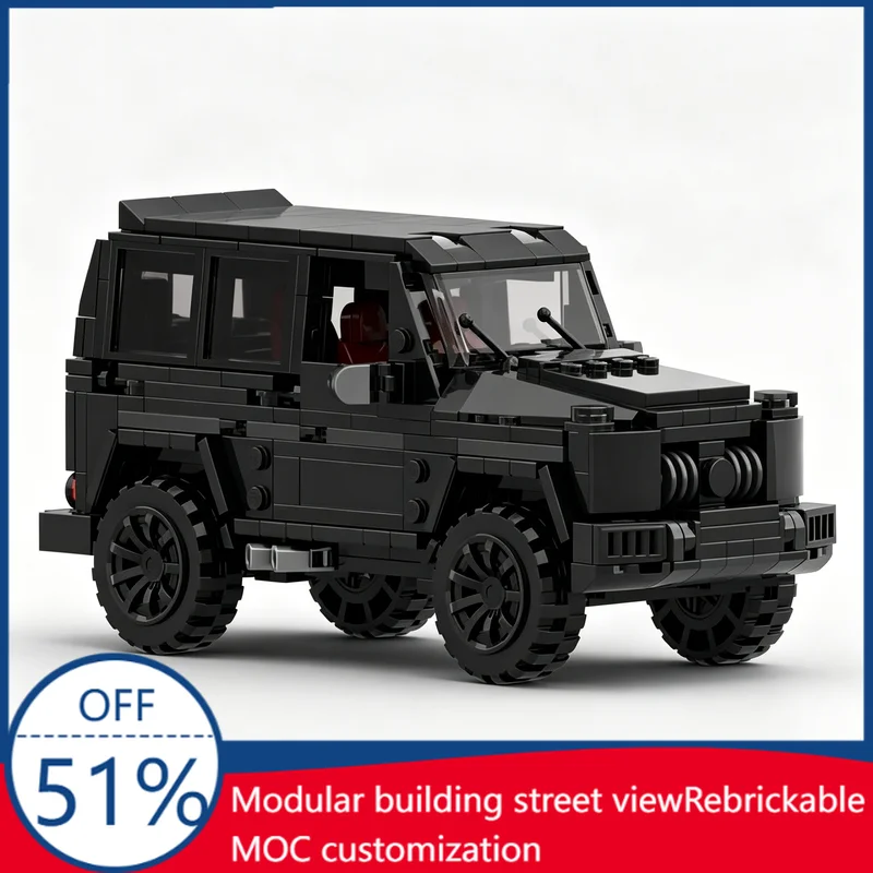 

592Pcs MOC Offroad SUV Car Model Building Blocks Assembly Toy Creative Off-Road Vehicle Educational Birthday Gift For Children