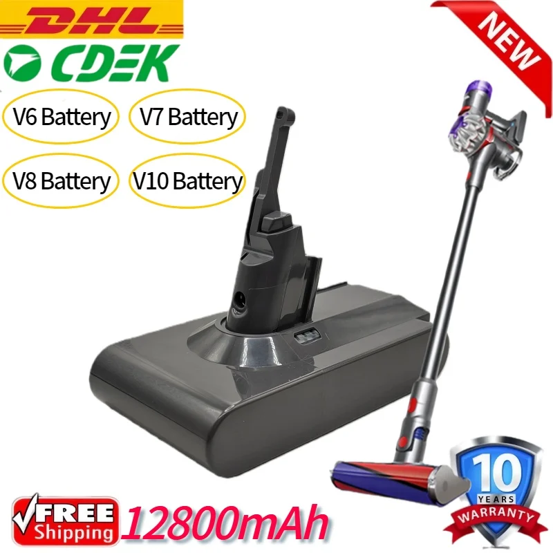 

100% New Compatible with Dyson V10 V8 V11 V15 V7 Series SV07 SV09 SV10 DC62 Vacuum Cleaner rechargeable lithium ion battery