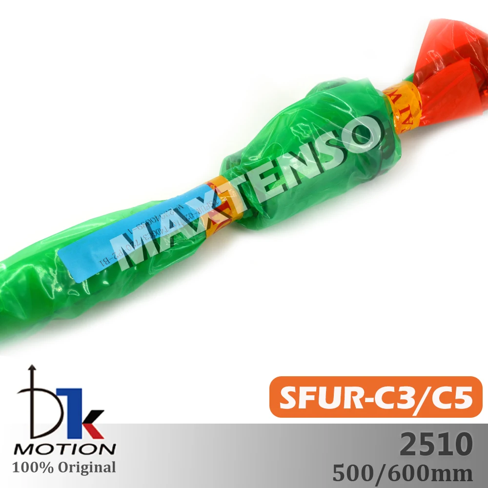 DTK SFUR2510 Ground C5 Ground C3 Ball Screw 500 600mm R25 Lead 10mm Thread Shaft High Precision Grind Spindles TBI Replaceable