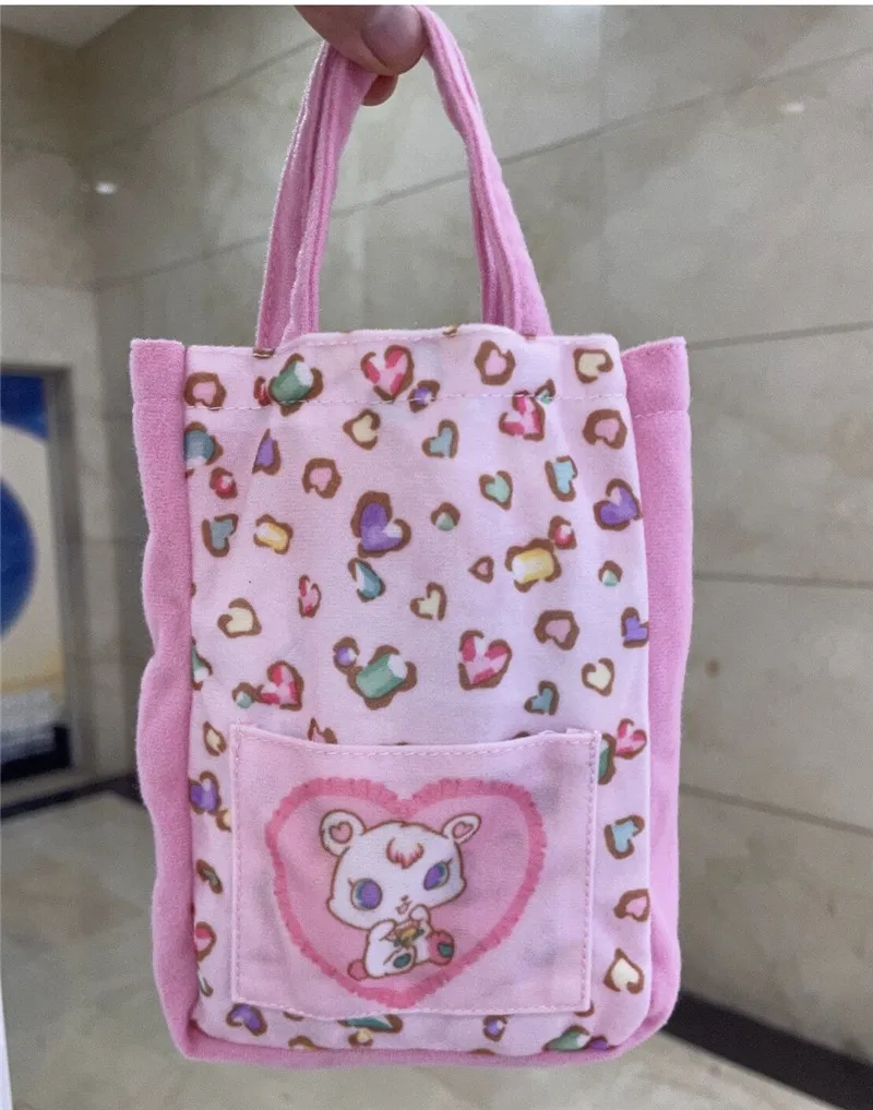 Jewel Pet-Mini bolsos de mano para mujer, bolsos pequeños de dibujos animados de Anime, Kawaii, organizador lindo, bolsas de almacenamiento