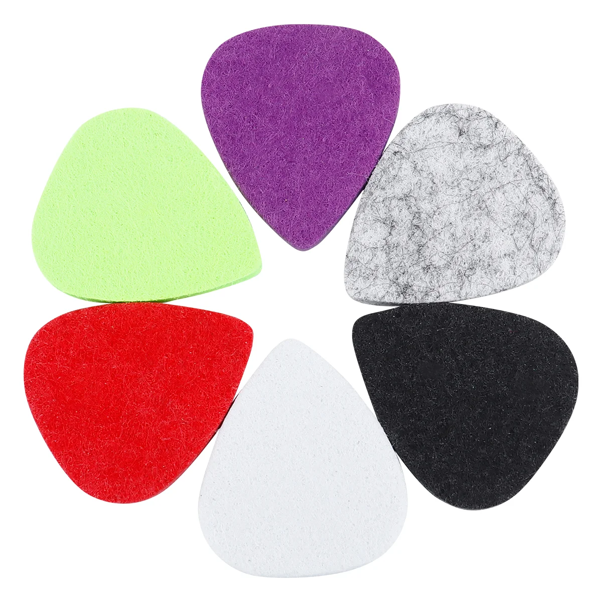 6 Pcs Ukulele Picks Popular Guitar for Players Wool Finger-friendly Felt Material Thin