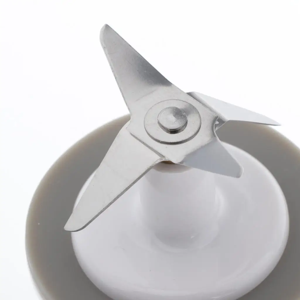 Ice Crush Blender Attachment Silver Durable Cross Blade Replacement Sealing Ring for Juicer Mixer Ice Also Crushed