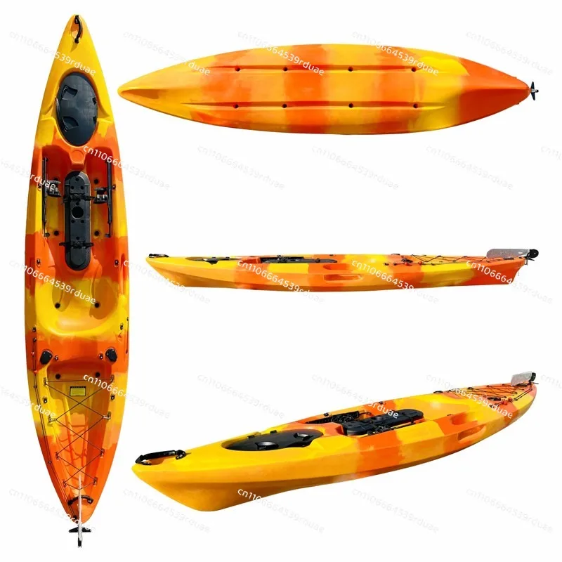 

Fishing Kayak Hard Boat Single Recreation Boat Plastic Boat Flat ** Canoe Fitness Sea Fun Catch Fish