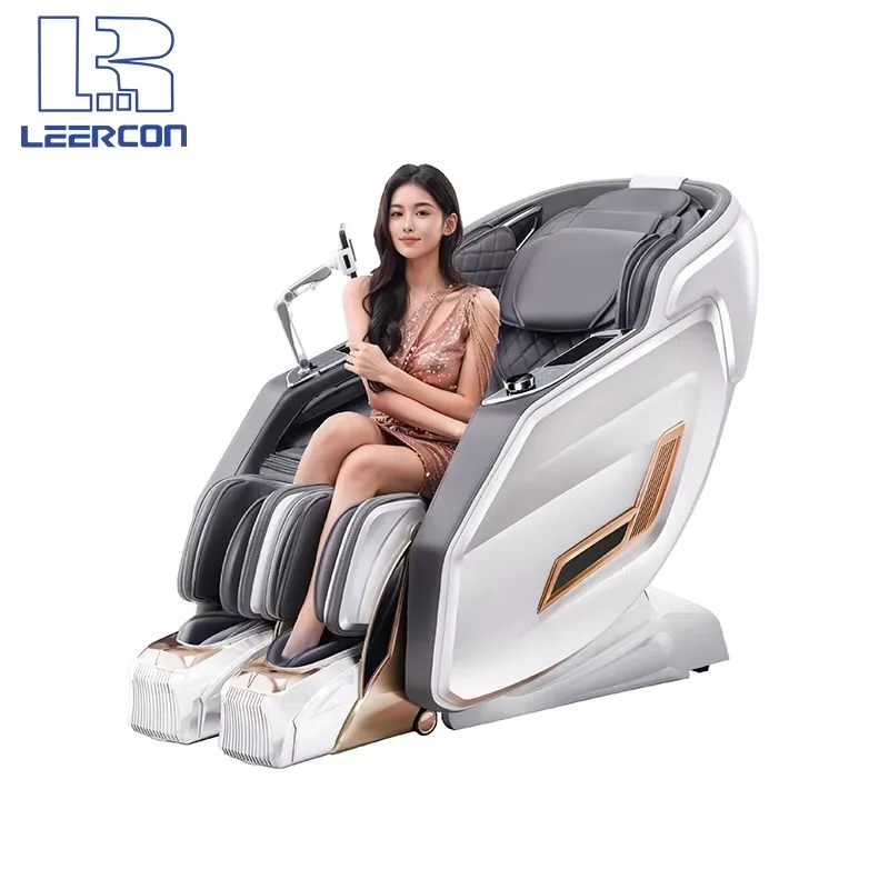 Airo Black Friday Commercial Flexible Guide Sl Track 3D Full Body Zero Gravity Dual Track Massage Chair with Separate Foot