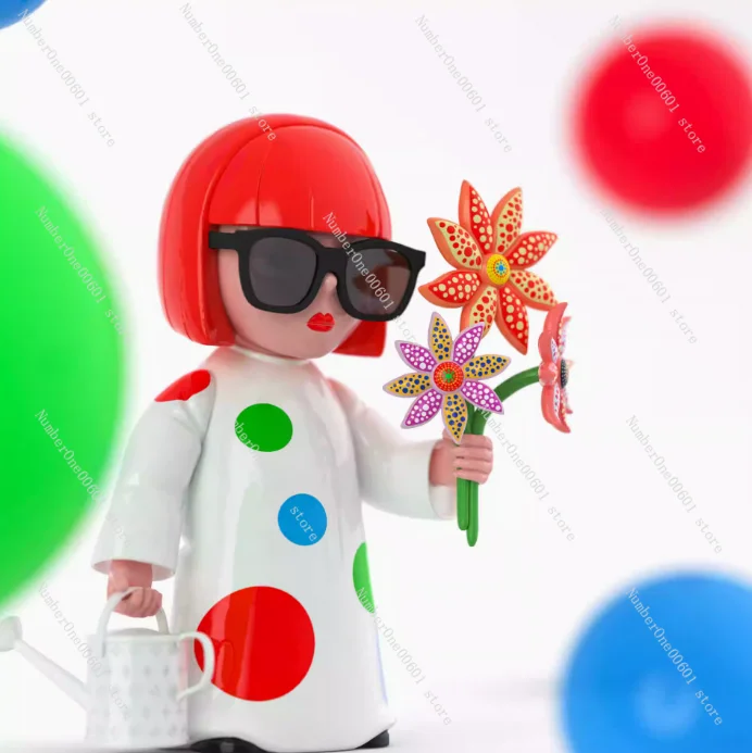 

Yayoi Kusama в горошек, художественный цветок тыквы, игровой рисунок, трендовое украшение, настольное украшение, креативные мужские и женские подарки