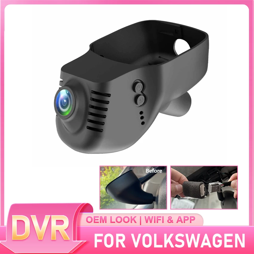 

For Volkswagen Passat B7 CC Tiguan MK1 Jetta golf 6 2010~2015 For Skoda Octavia 2 facelift 2013 Dash Cam Wifi Car DVR Camera