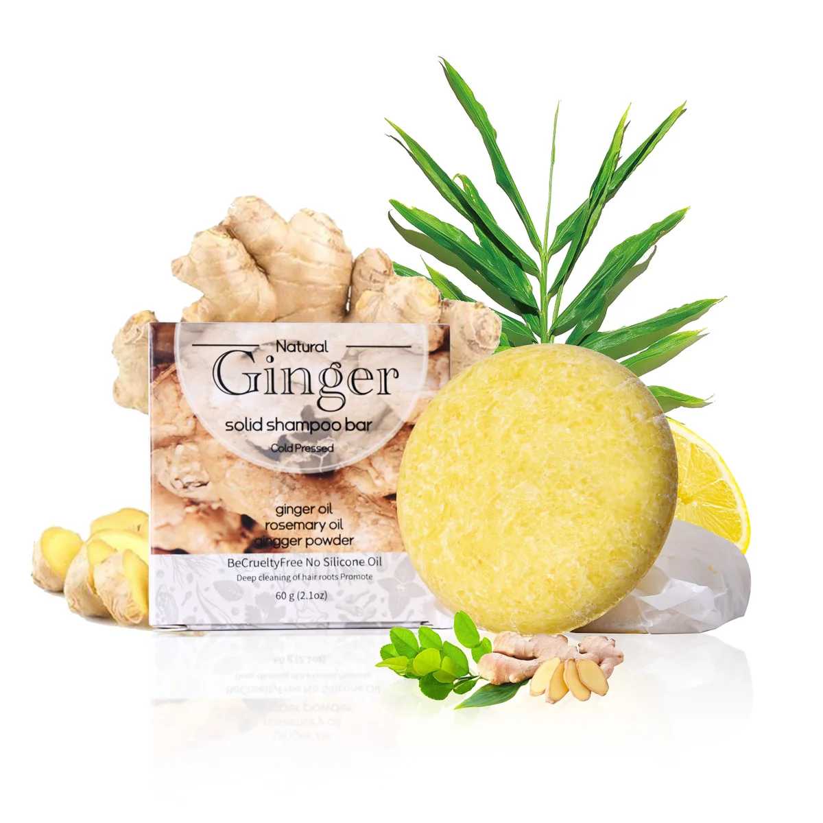 

Ginger Shampoo Is A Natural Handmade Shampoo That Makes Hair Soft And Smooth, Deeply Cleanses The Scalp, And Replenishes Hair Mo