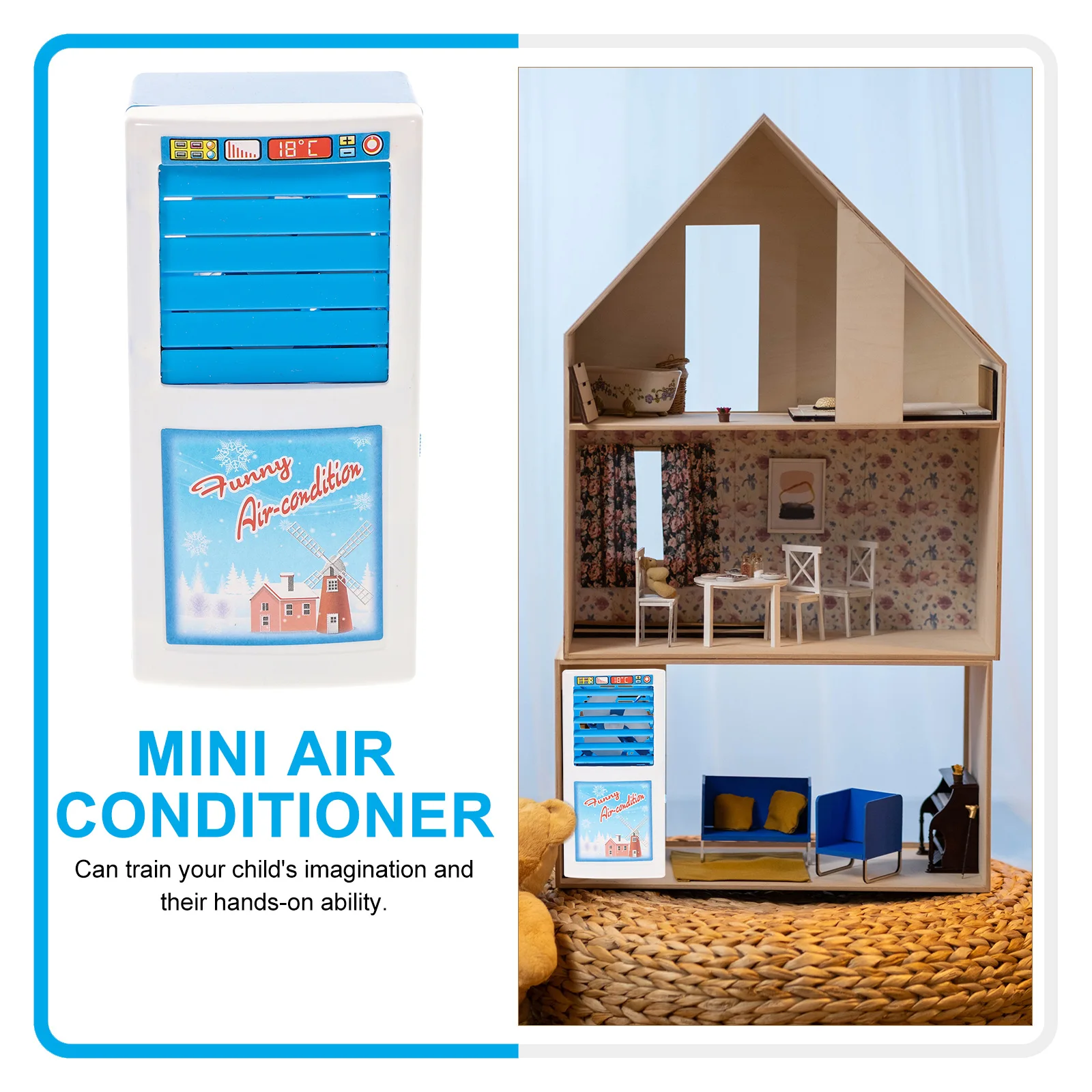 模擬ミニエアコンおもちゃクリエイティブキッズ教育いたずら物理学家電おもちゃ子供プレイキッチンプラスチック楽しい